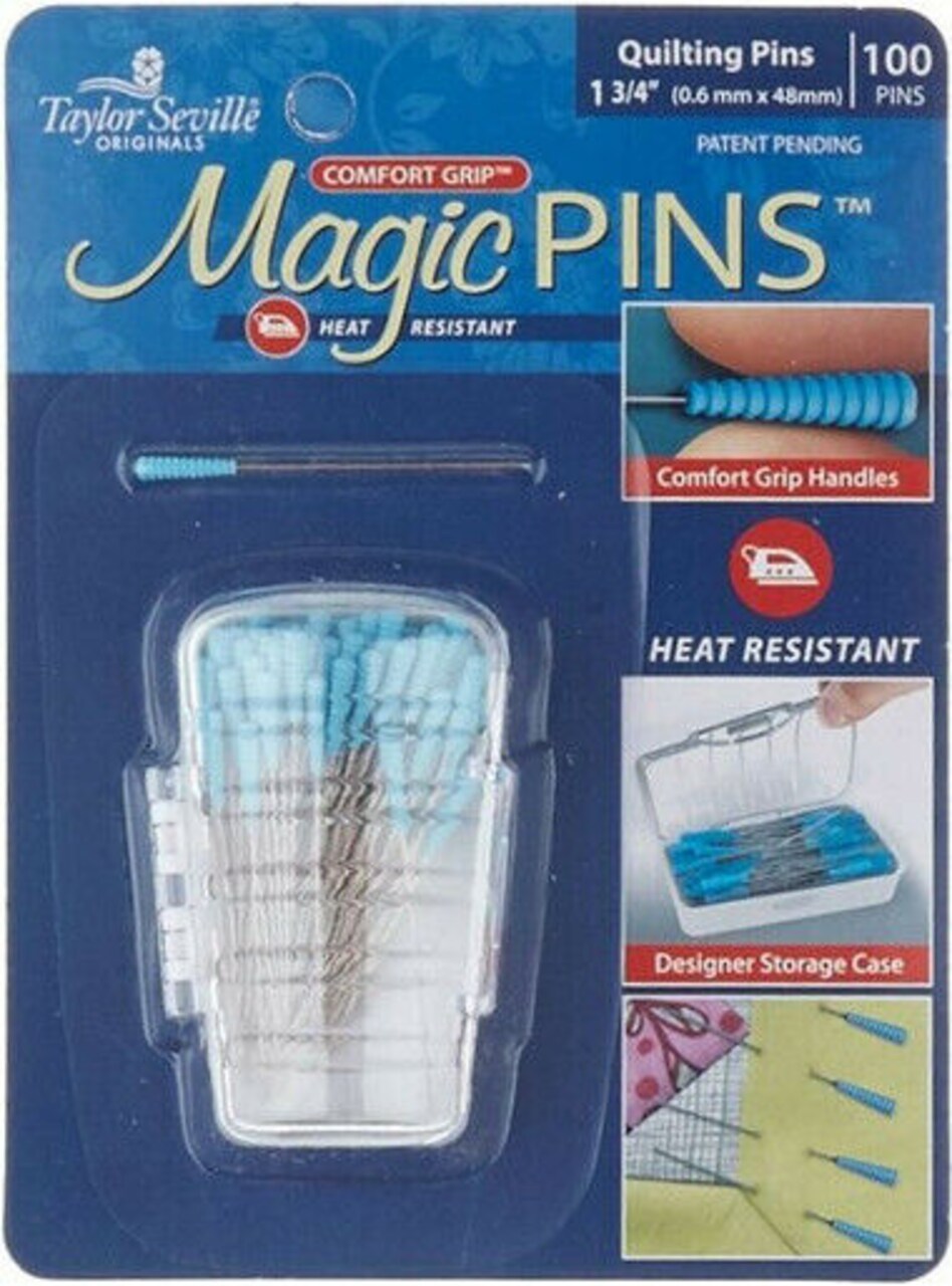 Magic Pins Quilting Pins (0.6mm x 48mm, 100ct) ~Taylor Seville